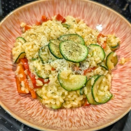 Plated risotto
