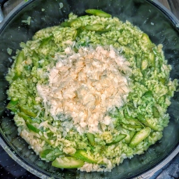 Risotto with butter, lemon juice and Grana Padano