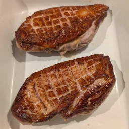 Seared duck breast