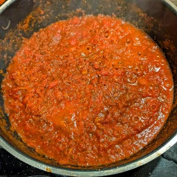 Add chopped tomatoes