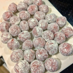 Dusted meatballs