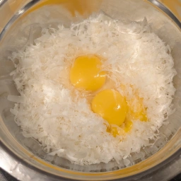 ingredients: Grana Padano and eggs