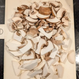 Ingredients: mushrooms chopped