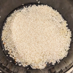 fry the Arborio rice
