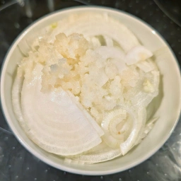 Ingredients: onion and garlic