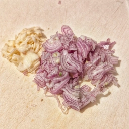 Ingredients: onion and garlic