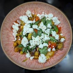 Finished dish: Mediterranean vegetables with feta
