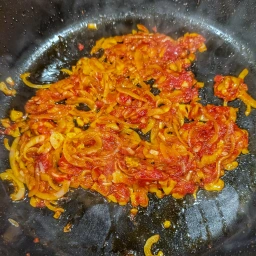 Onion, garlic and tomato paste