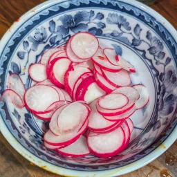 Ingredients: radishes