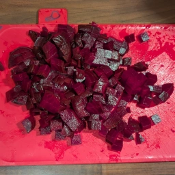 Ingredients: diced beetroot