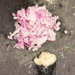Ingredients: onion and garlic
