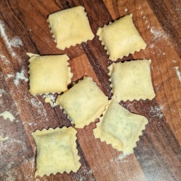Finished ravioli
