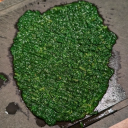 Finely chopped blanched spinach