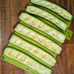 Ingredients: hollowed-out zucchini