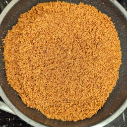 Browning the breadcrumbs