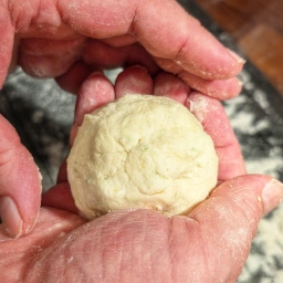 The finished Marillenknödel